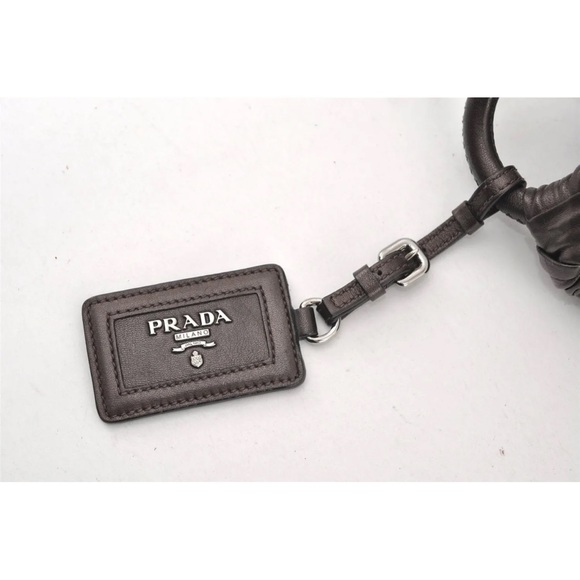 PRADA NAPA LEATHER HOBO SHOULDER BAG - Picture 12 of 16